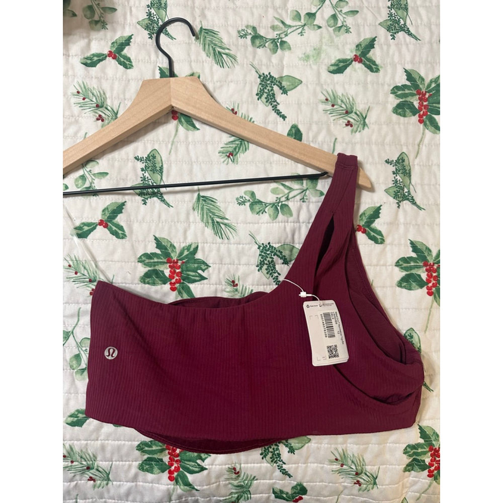 Lululemon Ribbed Nulu Asymmetrical Yoga Bra *Light Support size 12 - Picture 4 of 5